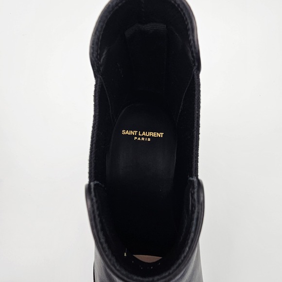 Saint Laurent Paris YSL‎ Wyatt 30 Chelsea Boots Leather Nero Black U.S 9  EU42